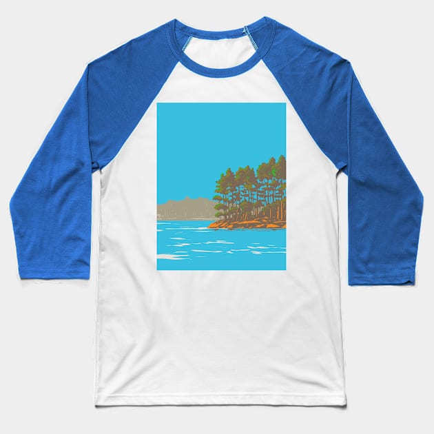 Lake Catherine State Park on South Shore of Lake Catherine Southeast of Hot Springs Arkansas WPA Poster Art Baseball T-Shirt by patrimonio